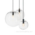 Minimalist Transparent Glass Ball Chandelier Pendant Lamp